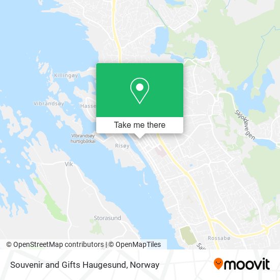 Souvenir and Gifts Haugesund map