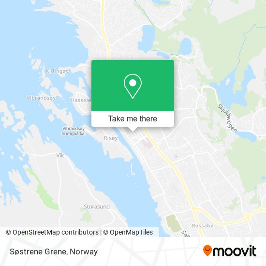 Søstrene Grene map