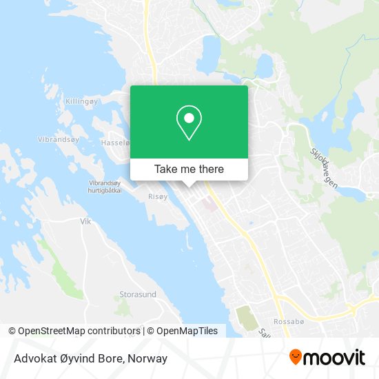 Advokat Øyvind Bore map