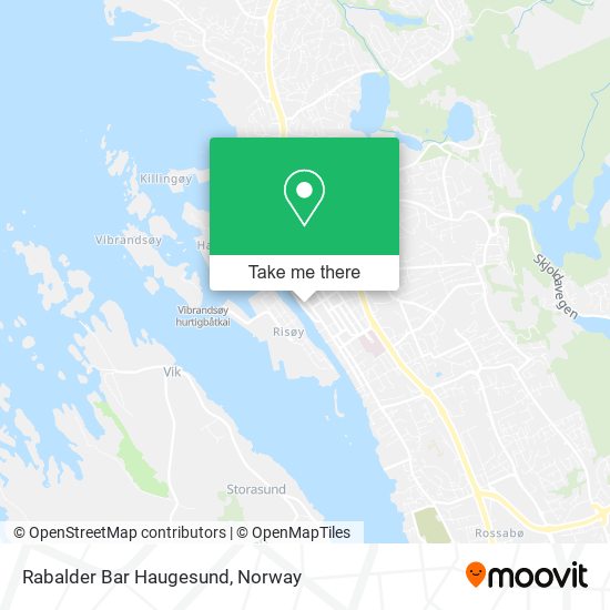Rabalder Bar Haugesund map
