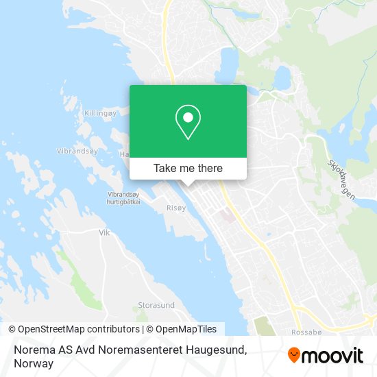 Norema AS Avd Noremasenteret Haugesund map