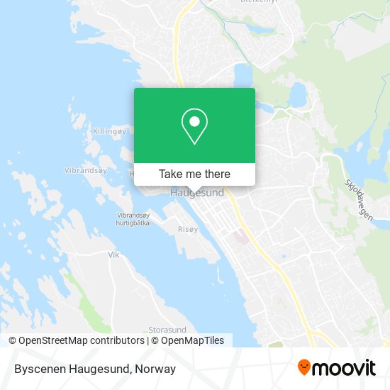 Byscenen Haugesund map