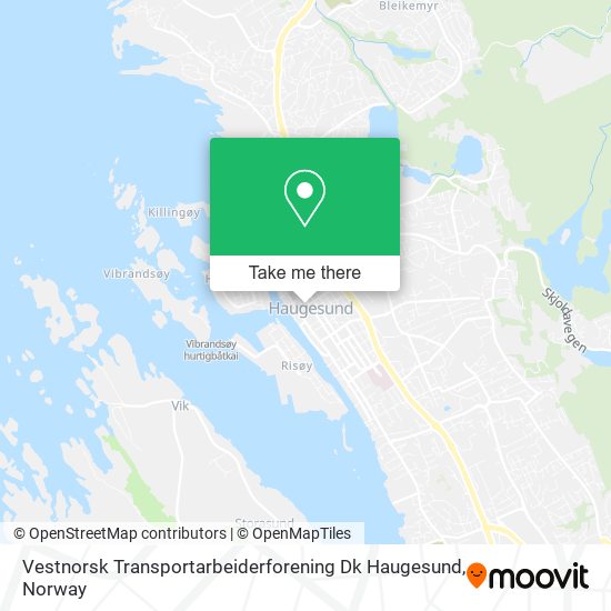 Vestnorsk Transportarbeiderforening Dk Haugesund map