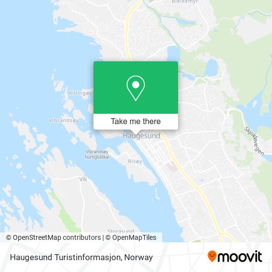 Haugesund Turistinformasjon map