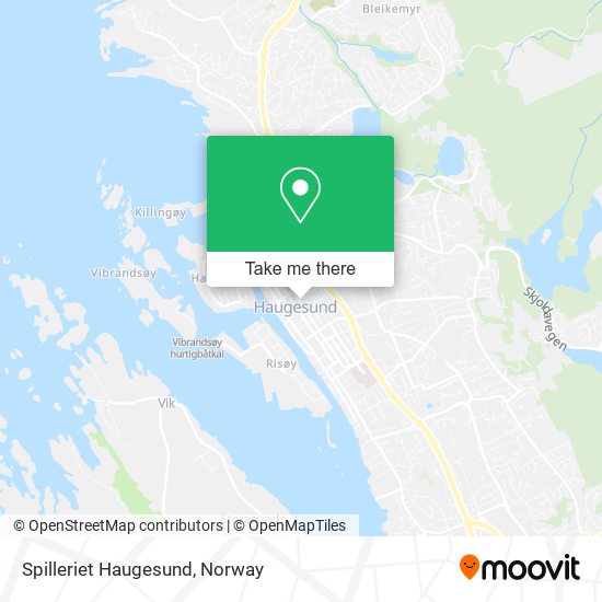 Spilleriet Haugesund map