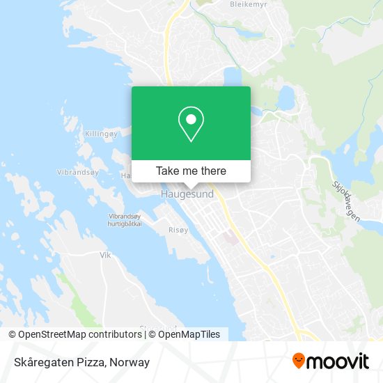 Skåregaten Pizza map