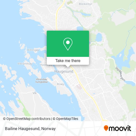 Bailine Haugesund map