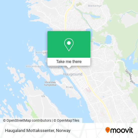 Haugaland Mottakssenter map