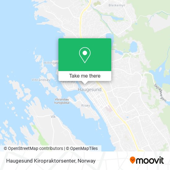 Haugesund Kiropraktorsenter map