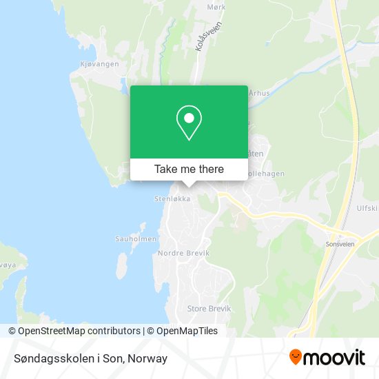 Søndagsskolen i Son map