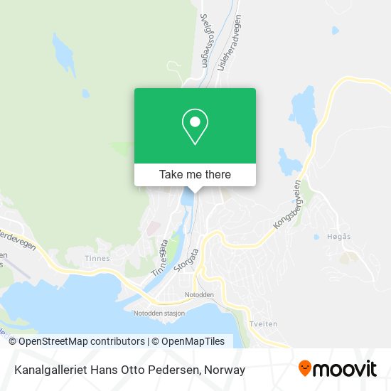 Kanalgalleriet Hans Otto Pedersen map