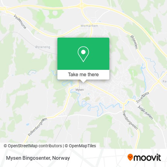 Mysen Bingosenter map