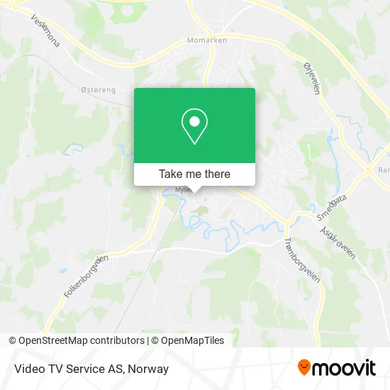 Video TV Service AS map