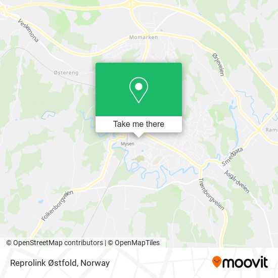 Reprolink Østfold map