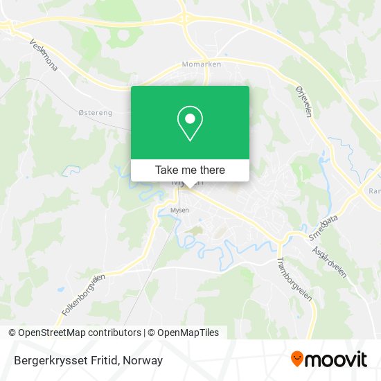 Bergerkrysset Fritid map