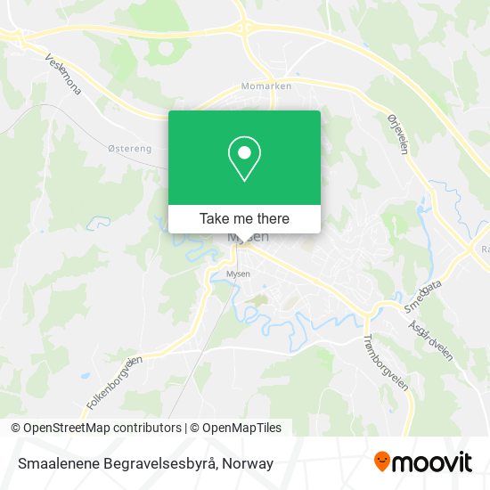 Smaalenene Begravelsesbyrå map