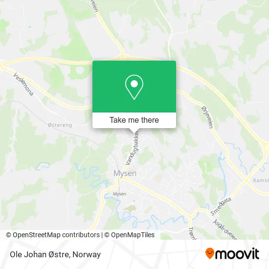Ole Johan Østre map