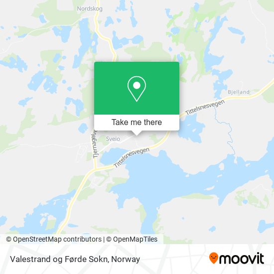 Valestrand og Førde Sokn map