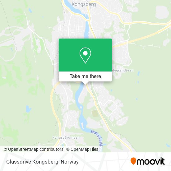 Glassdrive Kongsberg map