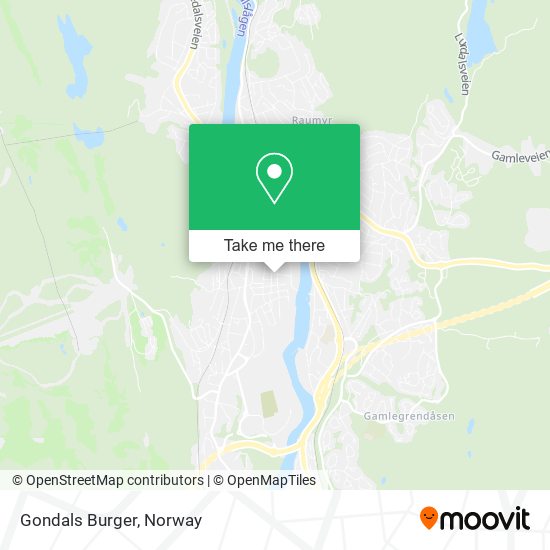 Gondals Burger map