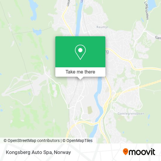 Kongsberg Auto Spa map