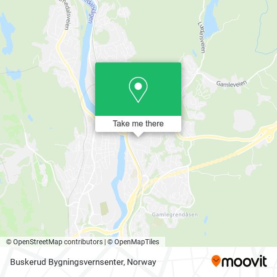 Buskerud Bygningsvernsenter map