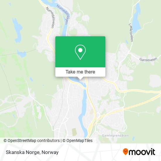 Skanska Norge map