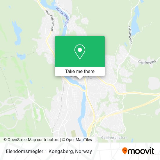Eiendomsmegler 1 Kongsberg map