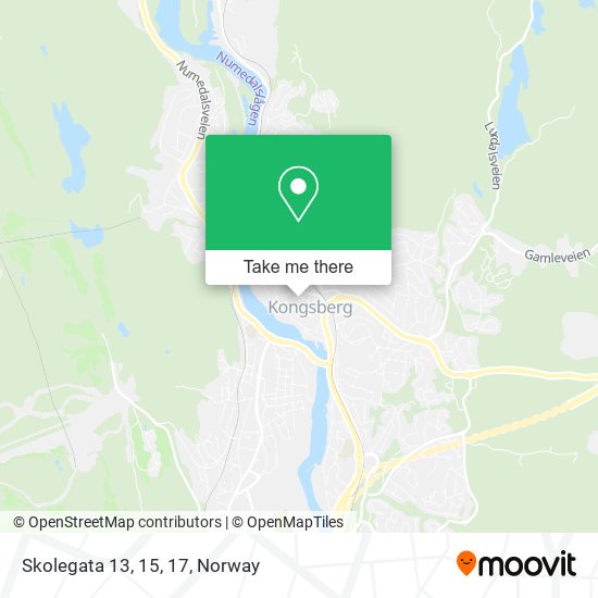Skolegata 13, 15, 17 map