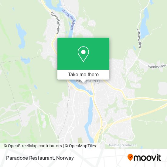 Paradoxe Restaurant map