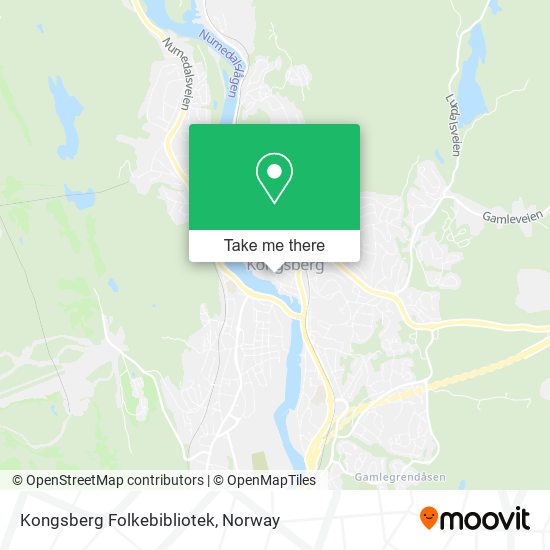 Kongsberg Folkebibliotek map