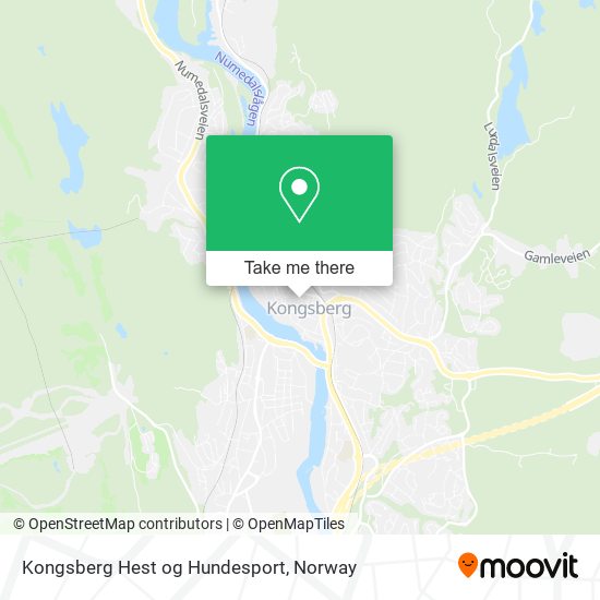 Kongsberg Hest og Hundesport map