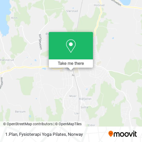 1.Plan, Fysioterapi Yoga Pilates map