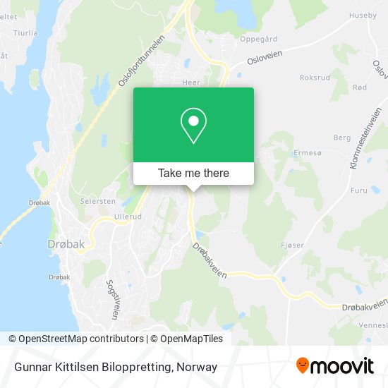 Gunnar Kittilsen Biloppretting map