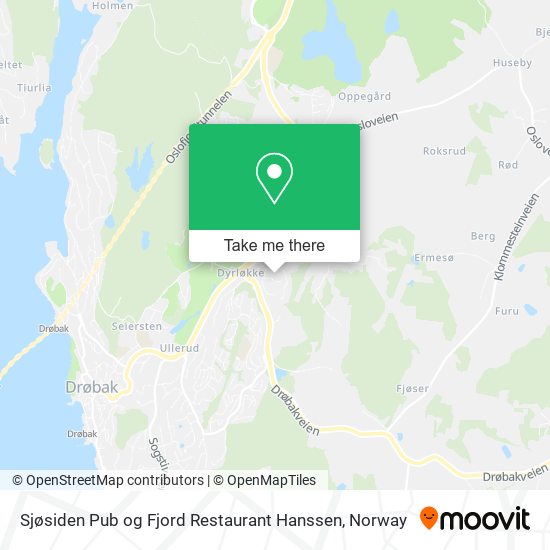 Sjøsiden Pub og Fjord Restaurant Hanssen map