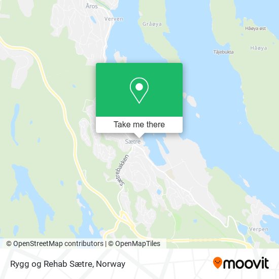 Rygg og Rehab Sætre map