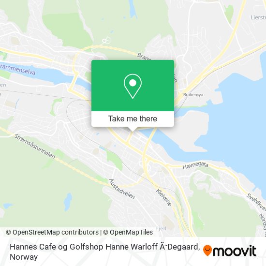 Hannes Cafe og Golfshop Hanne Warloff Ã ̃Degaard map