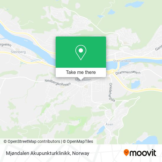 Mjøndalen Akupunkturklinikk map