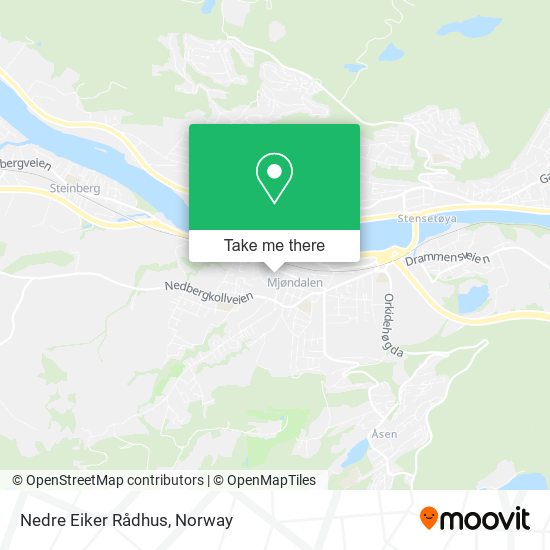 Nedre Eiker Rådhus map