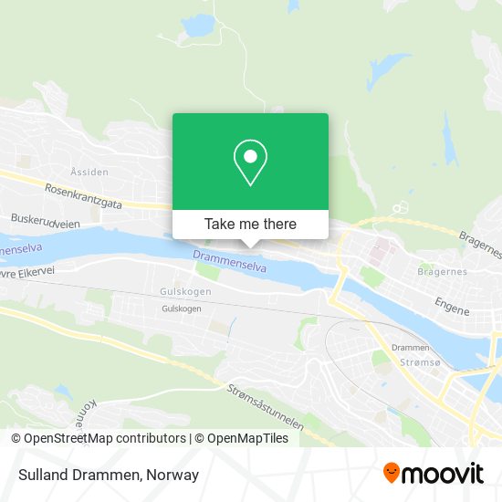 Sulland Drammen map