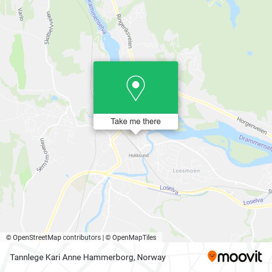 Tannlege Kari Anne Hammerborg map