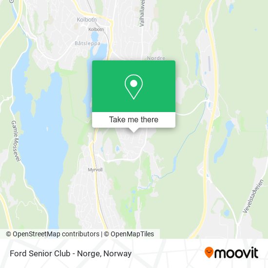 Ford Senior Club - Norge map
