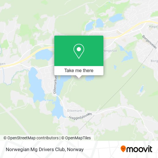 Norwegian Mg Drivers Club map