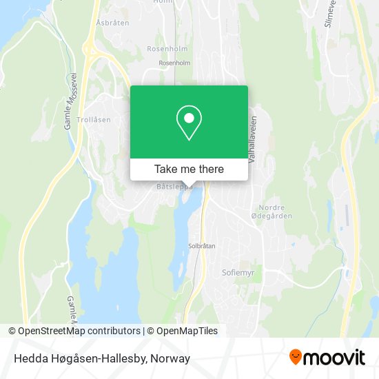 Hedda Høgåsen-Hallesby map