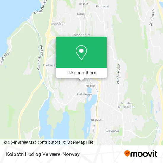 Kolbotn Hud og Velvære map