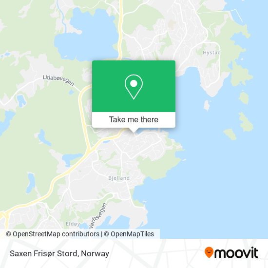 Saxen Frisør Stord map