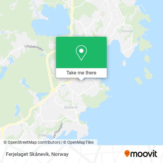 Ferjelaget Skånevik map