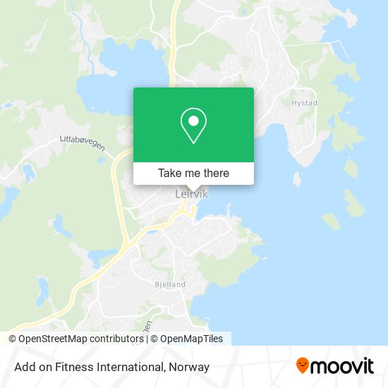 Add on Fitness International map