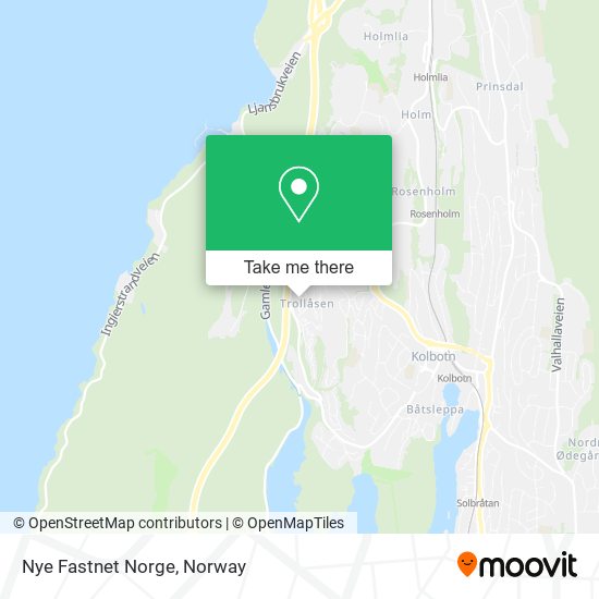 Nye Fastnet Norge map