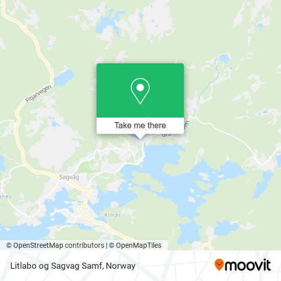 Litlabo og Sagvag Samf map